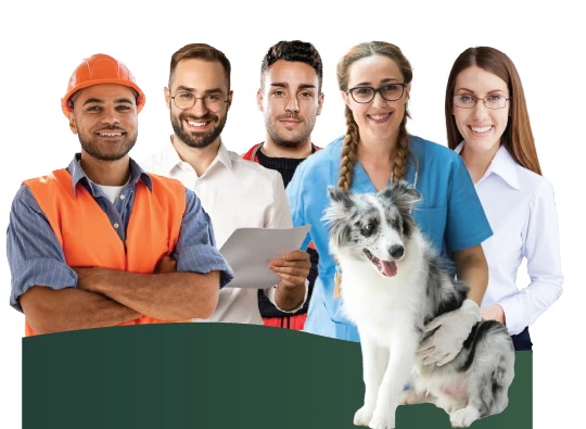 Profesionales de distintas areas